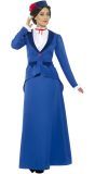 Blauw Mary Poppins Kostuum