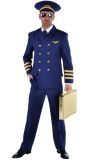 Blauw Piloot Kostuum Mannen