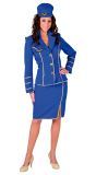Blauw Stewardess Outfit Dames