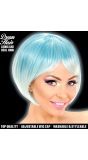 Blauw Turquoise Carnavals Pruik Dames