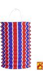 Blauw Wit Rood Gestreepte Lantaarn
