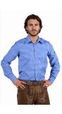 Blauw Wit Tiroler Overhemd Heren Oktoberfest