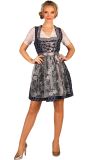Blauw Zilveren Oktoberfest Dirndl met Schort Dames