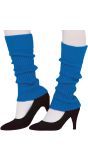 Blauwe 80's Beenwarmers Retro