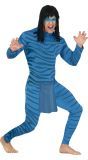 Blauwe Avatar Outfit Mannen