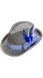 Blauwe Beierse Fedora