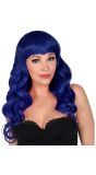 Blauwe Bella Pruik Dames