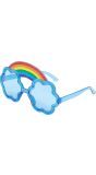 Blauwe Bril met Regenboog