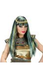Blauwe Cleopatra Pruik