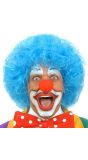 Blauwe Clown Pruik