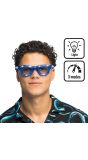 Blauwe Festival Partybril met LED Verlichting