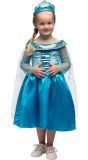 Blauwe Frozen Winterprinses Jurkje Kind