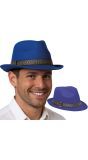 Blauwe Gangsterhoed voor Volwassenen