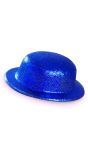 Blauwe Glitter Bolhoed