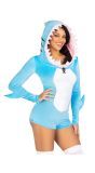 Blauwe Haai Bodysuit Onesie Dames