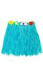 Blauwe Hawaii Hula Rok met Bloemenriem