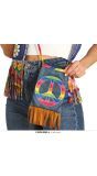 Blauwe Hippie Tas Multicolor 27X15cm