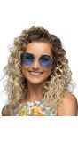 Blauwe Hippie Zonnebril