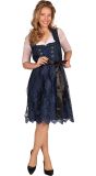 Blauwe Kanten Dirndl Dames Oktoberfest
