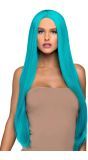 Blauwe Lange Pruik Celeste