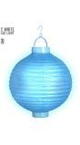 Blauwe Lantaarn met 2 Witte Led Lichten
