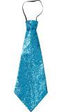 Blauwe Lurex Stropdas