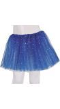 Blauwe Meisjes Tutu Sterren 30cm