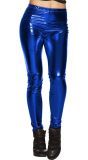 Blauwe Metallic Festival Legging
