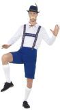 Blauwe Oktoberfest Lederhose Heren
