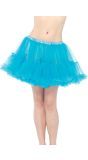 Blauwe Petticoat met Dubbele Ruche