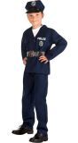 Blauwe Politie Officier Pak Kind