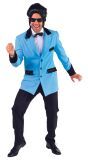Blauwe Rock en Roll Jas Heren