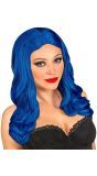 Blauwe Roxy Pruik