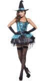 Blauwe Sexy Heksenjurkje