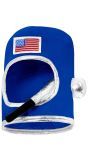 Blauwe Stoffen Astronaut Helm Kind
