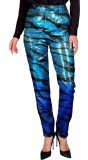 Blauwe Tijger Pailletten Broek Dames