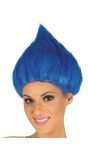 Blauwe Trollen Pruik The Trolls