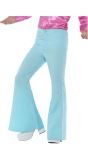 Blauwe Wijde Mannen Broek 60's