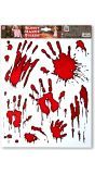 Bloederige Handen Raamstickers Horror