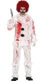 Bloederige Killer Clown Kostuum Man