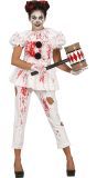Bloederige Killer Clown Kostuum Vrouw