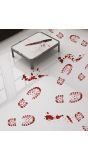 Bloederige Schoen Voetstappen Stickers