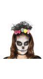 Bloemen Haarband met Schedel