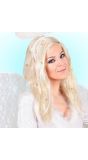 Blonde Engel Pruik met Gouden Sterretjes