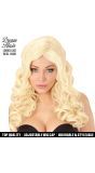 Blonde Gekrulde Pruik
