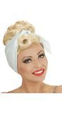 Blonde Pin-Up Pruik met Hoofddoek