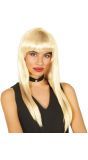 Blonde Pruik met Pony