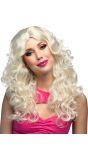 Blonde Pruik met Slag Jody