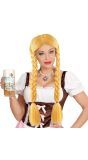 Blonde Pruik met Vlechten