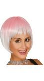 Boblijn Balayage Pruik Roze Zilver